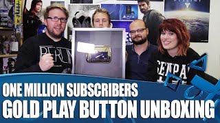 One Million Subscribers Gold Play Button Unboxing - Thank You!