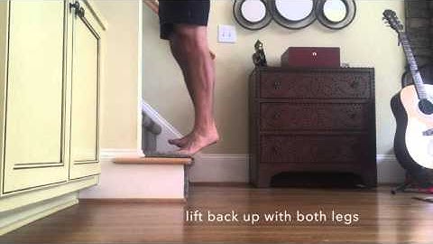 Eccentric Heel Drop (achilles strengthening and mobility)