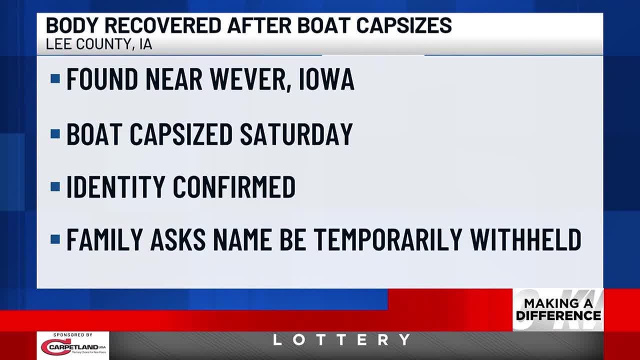 Body recovered 2 days after boat capsizes - YouTube
