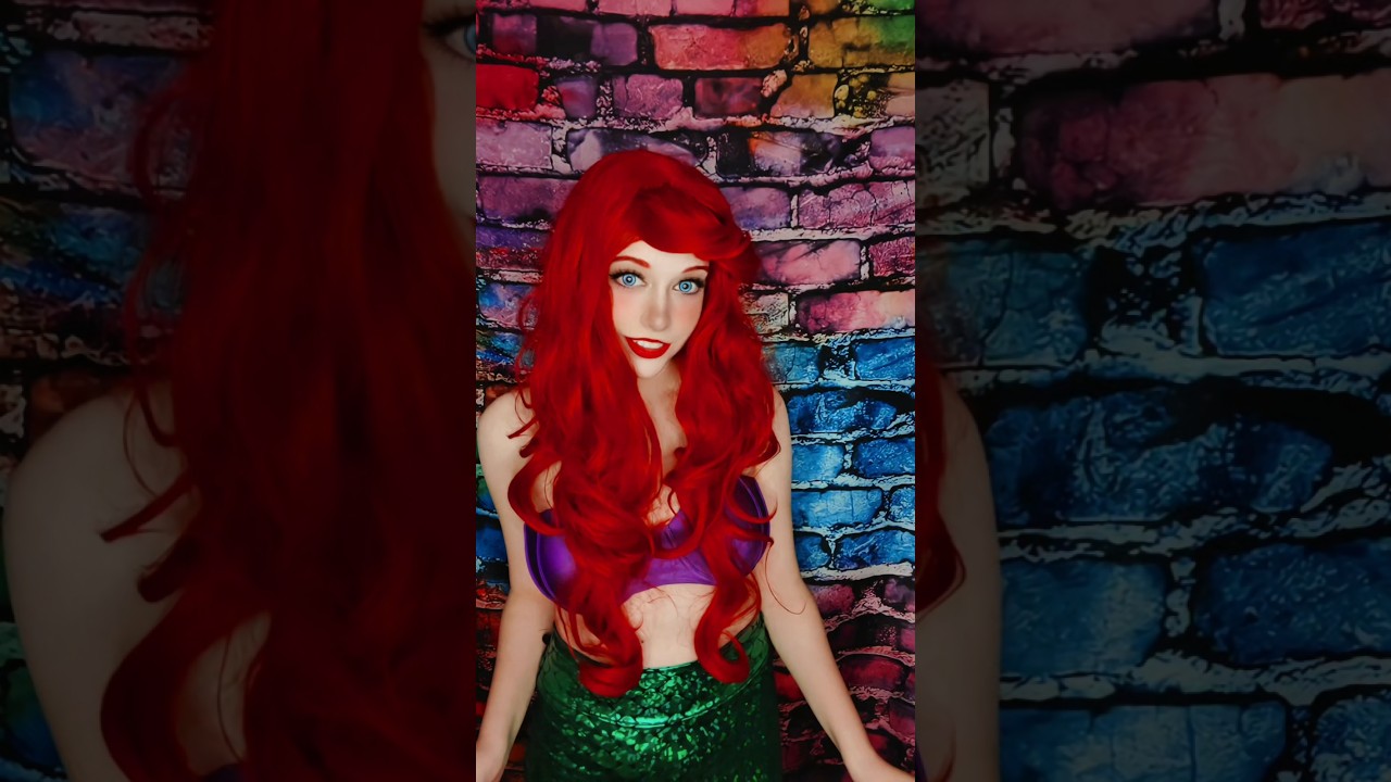 Meeting Flounder for the first time | Ariel | The Little Mermaid #cosplay #shorts