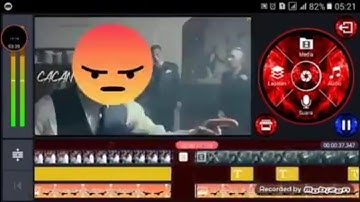 Tutorial emote bergerak mengikuti objek di Kinemaster Android.