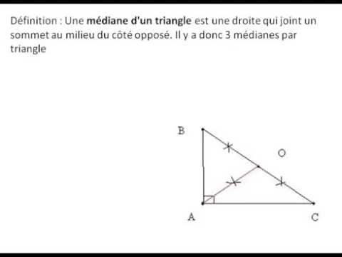 théorème médiane - YouTube