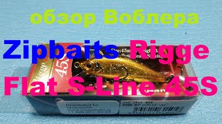 Видеообзор воблера Zipbaits Rigge Flat S-Line 45S по заказу Fmagazin