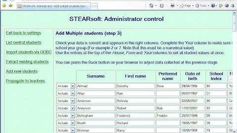 STEARsoft tutorial: School Deployment (stand alone) - Power Teachers