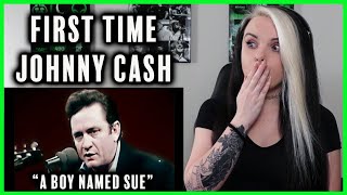 FIRST TIME listening to JOHNNY CASH - "A Boy Named Sue" REACTION
