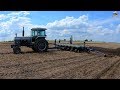 Planting Soybeans with a White 2 105 Tractor and Kinze 3500 Planter