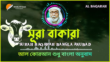(002) সূরা আল বাক্বারাহ | سورة البقرة Surah Al Baqarah | Full বাংলা অনুবাদ HD| Melody Quran