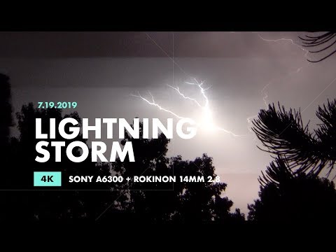 Lightning Storm Smash-cut - Detailed bolts in 4K - July 19, 2019