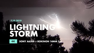 Lightning Storm Smash-cut - Detailed bolts in 4K - July 19, 2019