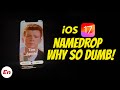 iOS 17 NameDrop is SO DUMB; Apple Should be Ashamed!