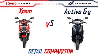 Hero Xoom 110 VS Honda Activa 6G | Comparison | Mileage | Top Speed | Price | Bike Informer