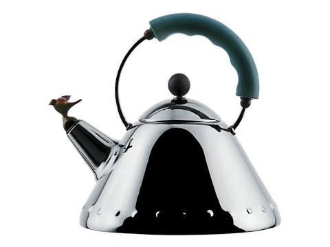 alessi stovetop kettle with melodic whistle