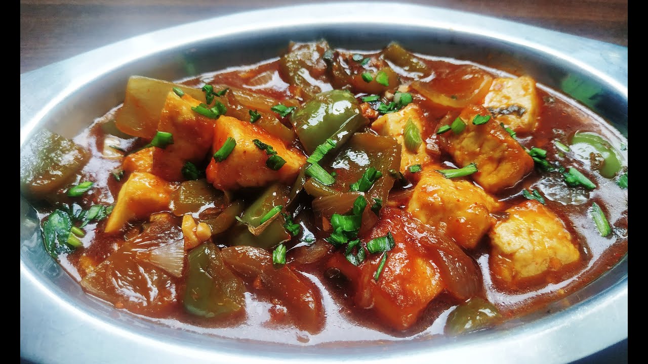 Chilli paneer Restaurant Style Juicy paneer Gravy My kitchen