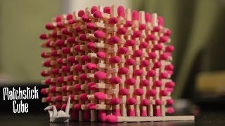 How to Make a MATCHSTICK CUBE 🔶🔥