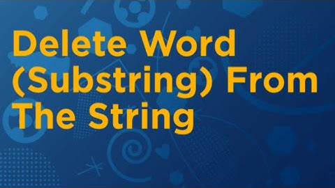 Delete Word (Substring) From The String in C Program #cprogramming #datastructure #viral #shorts