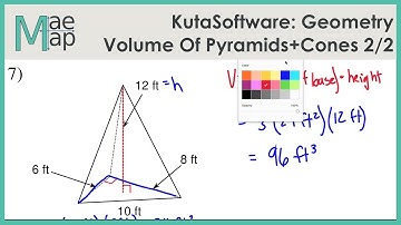 KutaSoftware: Geometry- Volume Of Pyramids And Cones Part 2