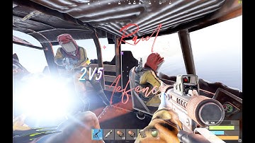 2v5 raid defence l #rust #rustraid #rustclip