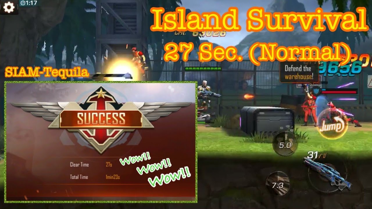 Garena Contra Return,บุกทำลายกาลูกา ด่าน Island Survival ทริค 27 วินาที (ลดเวลา 14 วินาที)