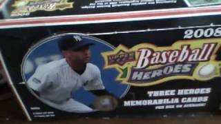 (2) Boxes Of 2008 Upper Deck Heroes Baseball SICK PATCHES