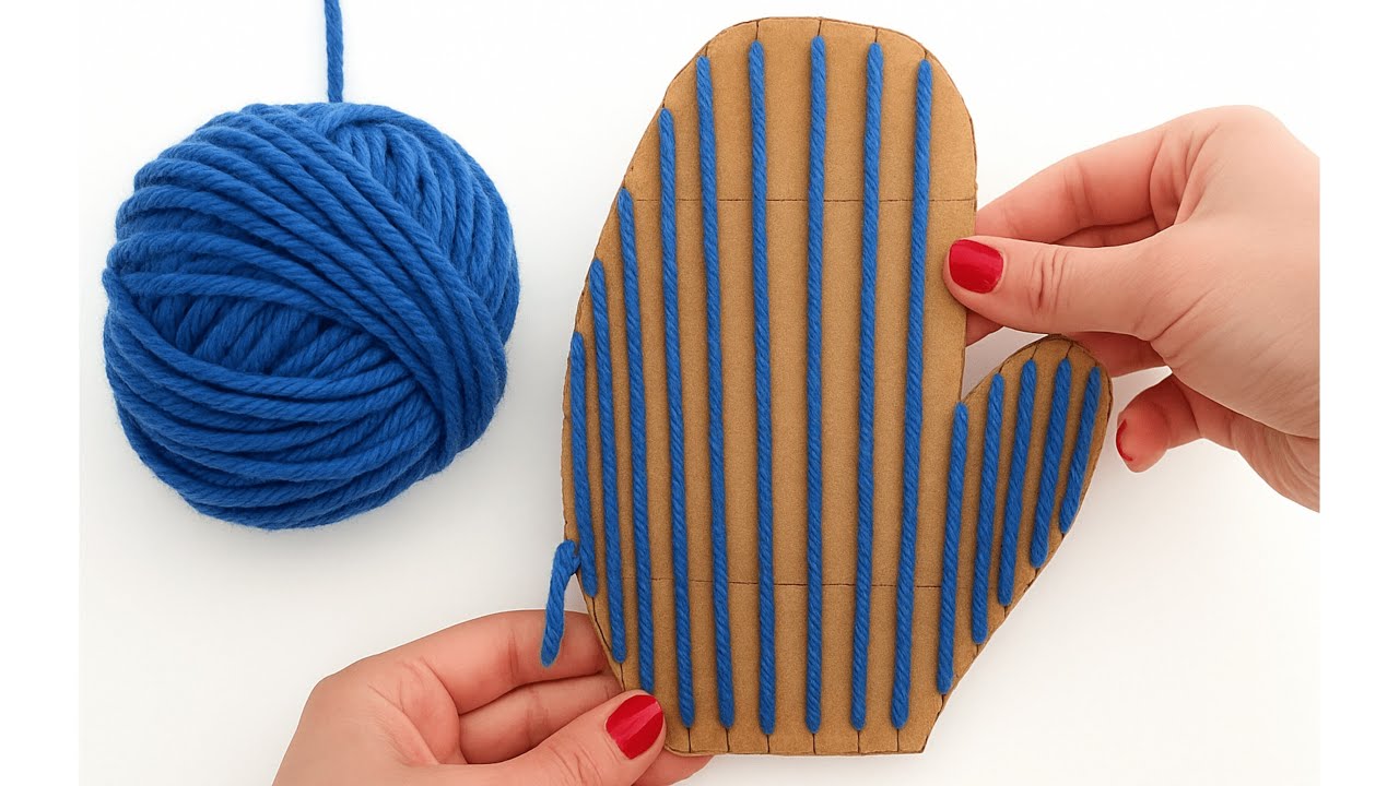 Посмотрите, что я сделала с остатками шерсти! Отличная идея для переработки — своими руками
