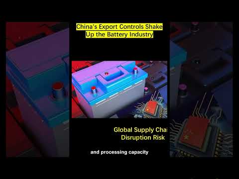 China has announced new export controls on key battery materials used in electric vehicles