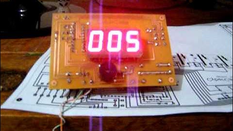 Timer regressivo - PIC16F628A - Display 7 Segmentos