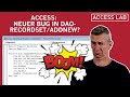 Access: Neuer Bug in DAO-Recordset-AddNew?