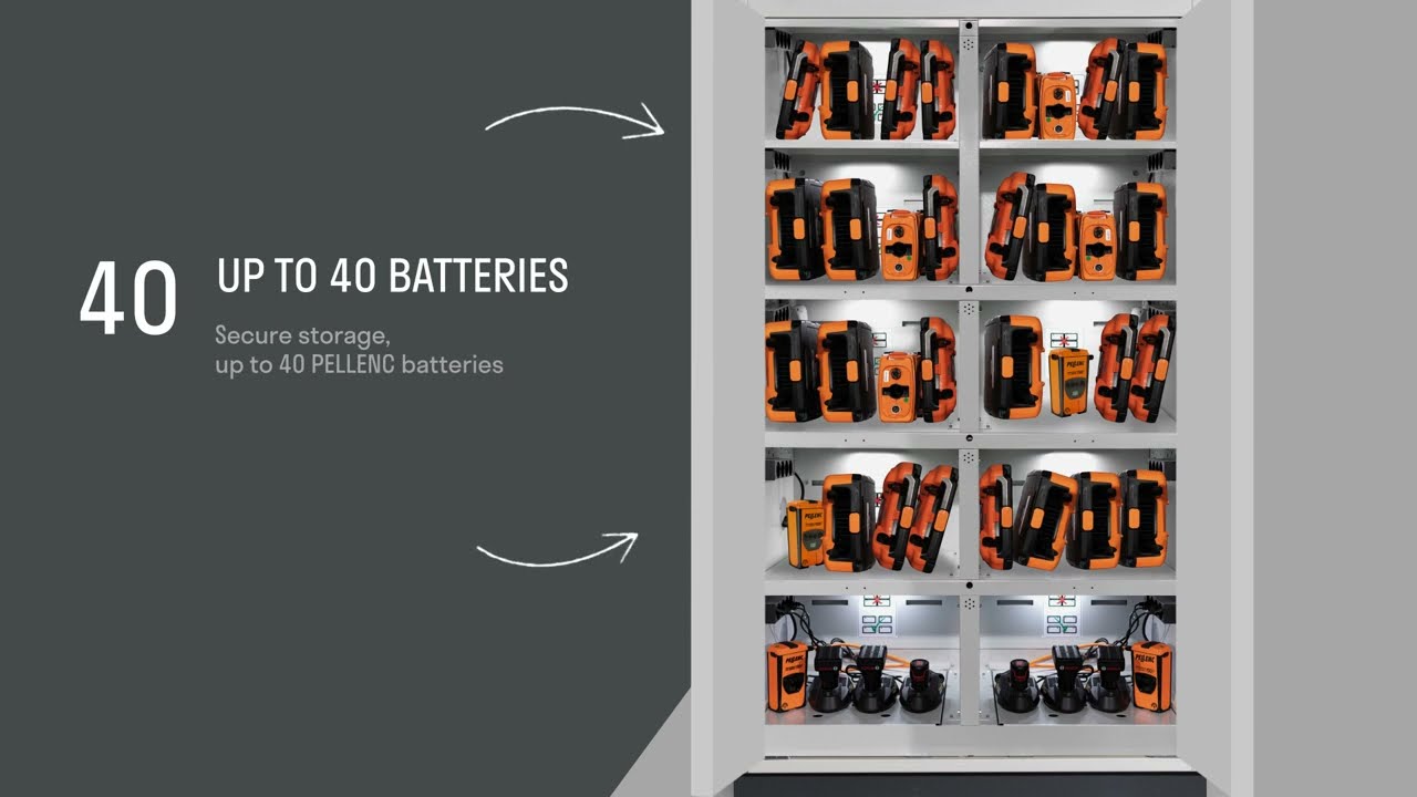 CHARGING STATIONS AND STORAGE CABINETS - SECURION - PELLENC - EN
