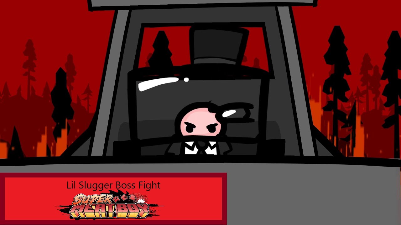 Meat R Boss Fight Lil Slugger Boss Fight - Super Meat Boy - YouTube