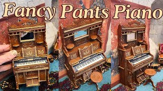 DIY the Prettiest Little Piano for your dollhouse or mini display @queencityminis