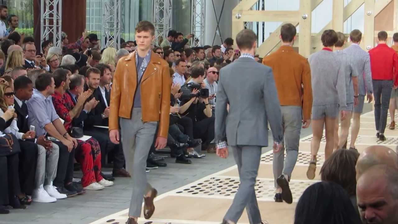 David Beckham at Louis Vuitton Mens Wear SS14 - Agent luxe blog