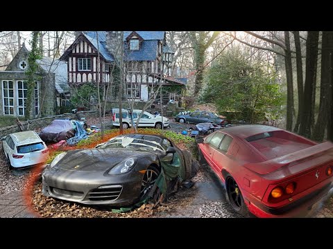 BILLIONAIRES Abandoned Mansion With LUXURY Cars Left Behind thumbnail
