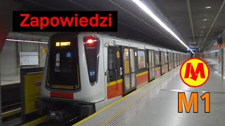 [Metro Warszawa] Zapowiedzi/Announcements/Ansagen M1 Kabaty - Młociny (Reupload)