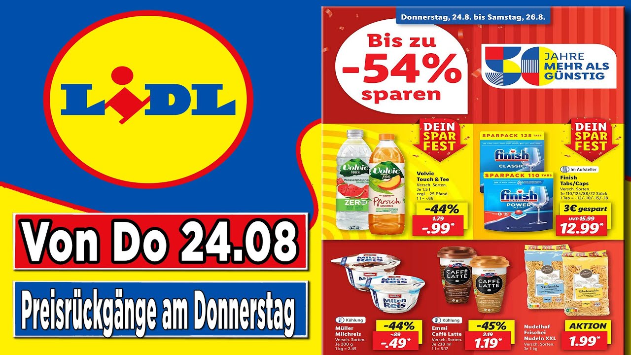 LIDL Werbung Prospekt / Prospekt Angebote Werbung DE / Gültig von 24.08