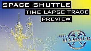 Space Shuttle Preview - Time Lapse of drawing out NASA's Space Shuttle for my Infinity Mirror