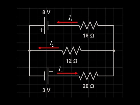 Introduction to Kirchoff&rsquo;s laws and example, how to set up and solve Kirchoff circuit equations.