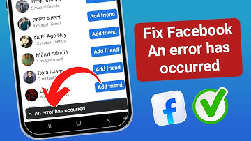 Er is een fout opgetreden Probleem in Facebook || Facebook-vriendschapsverzoek oplossen Er is een...