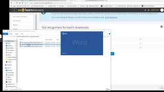 Downloading and uploading batch files in AsULearn for grading offline