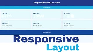 How to make responsive layout using html css