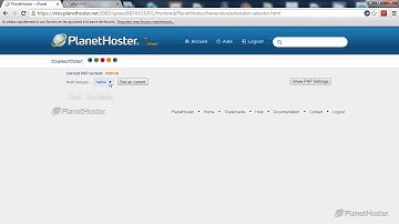 PlanetHoster tutorial, how to modify the version of PHP of your cPanel account?