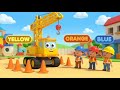 Construction Vehicles Song 🏗️ Crane For Kids Learning