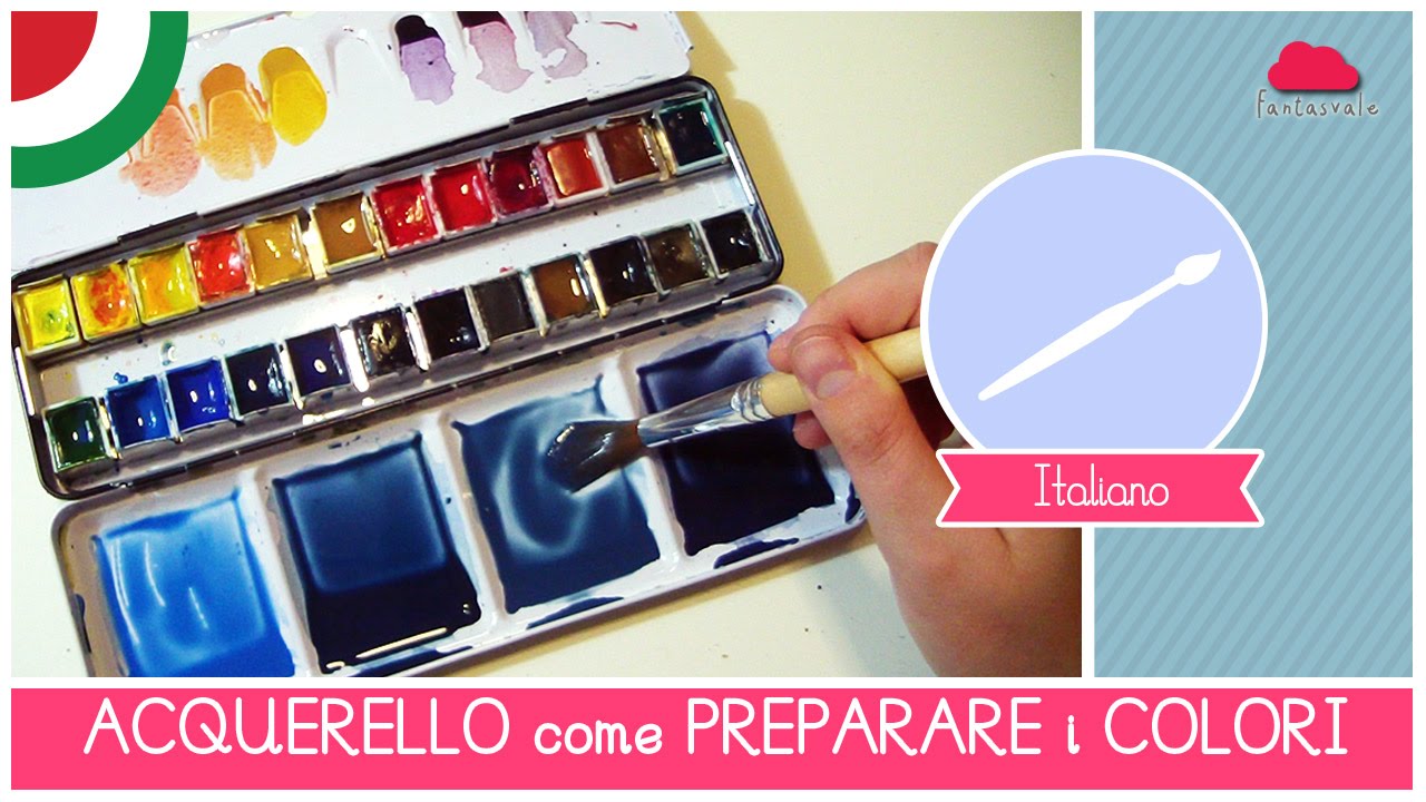 Acquerello: Corso online Lezione 31 Come PREPARARE i COLORI (FAQ