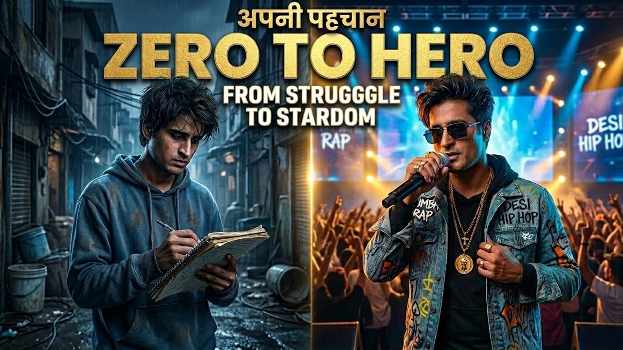 Zero To Hero 🔥 Hindi Rap Song | Gali Ka Ladka to Stage Star