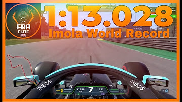 F1 2021 Imola World Record 1:13.028