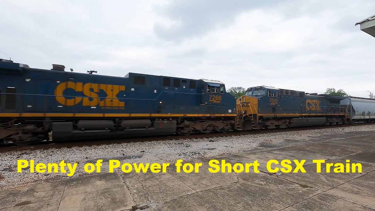 Plenty of Power for a Short Train - CSX Freight in Downtown Athens with ...