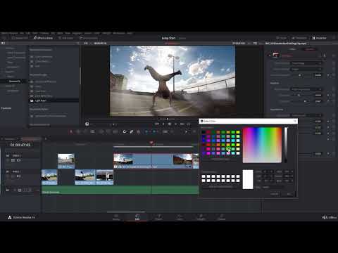 Davinci Resolve Tutorial 121  Applying, Customizing and Animating ResolveFX   Light Rays