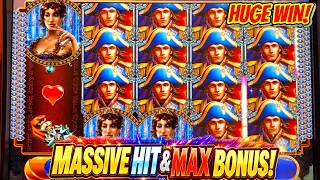 स्टैक्ड टॉप सिंबल = Napoleon & Josephine स्लॉट पर बड़ी जीत! WMS क्लासिक मैक्स बेट लाइव प्ले जबरदस्त screenshot 3