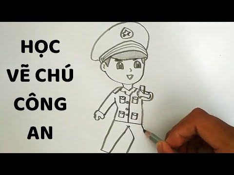Vẽ Chú Công An Cực Đẹp - How To Draw A Police - Youtube