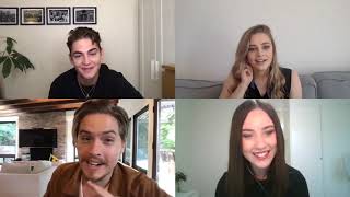 Josephine Langford, Hero Fiennes Tiffin \& Dylan Sprouse Zoomed Us to Talk \\