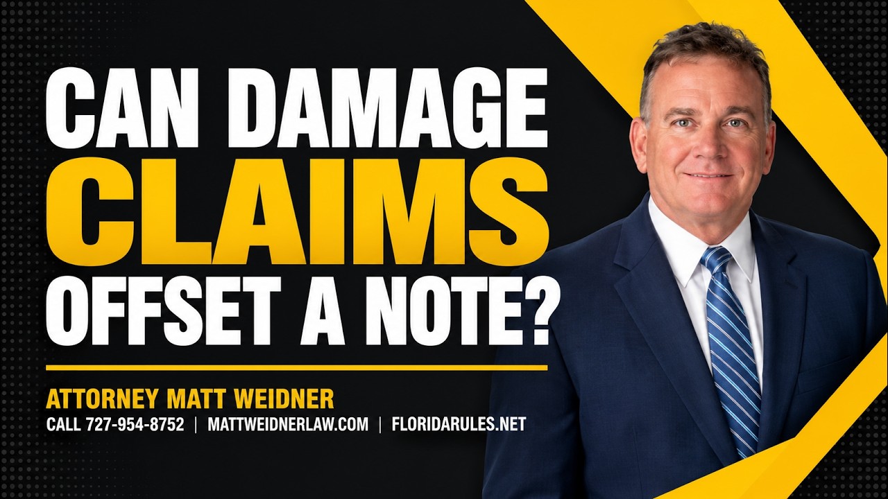 Watch on YouTube: Can Damage Claims Offset a Promissory Note? Reading the Closing Papers as One Contract | Low Key v. Annesser
